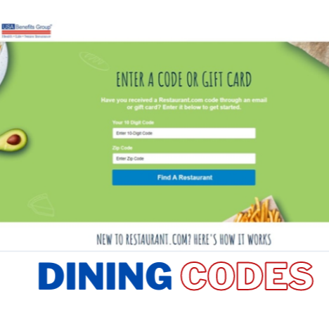USABG Dining Certificate Digital Codes